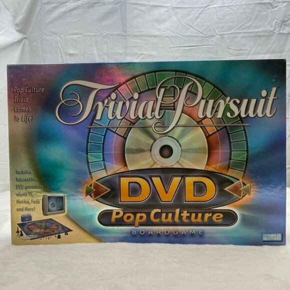 Trivial Pursuit DVD Pop Culture Board Game 2003 Parker Brothers 100% Complete - Picture 2 of 4